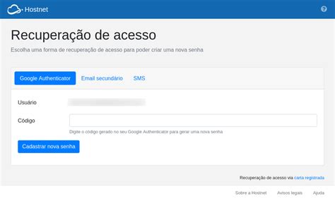 Cadastrar/Esqueci Senha .